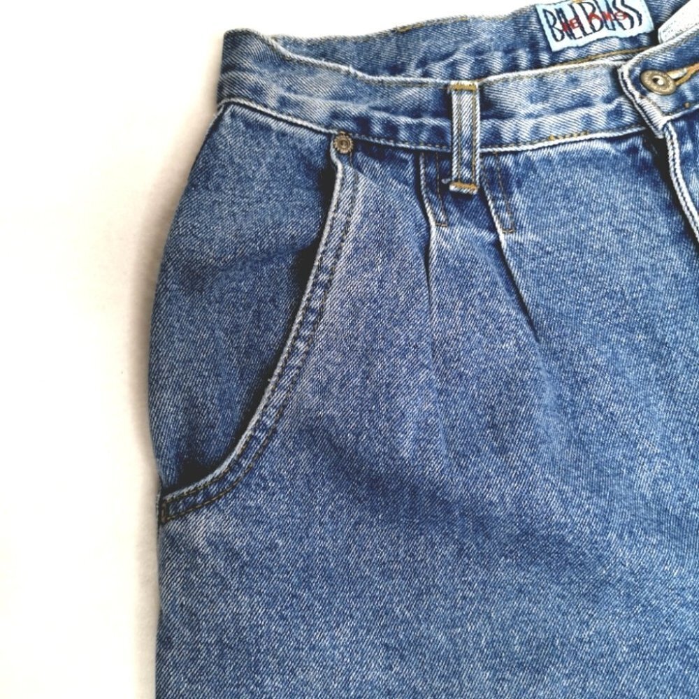 Bill Blass Vintage EUC Trendy High Rise Mom Pants Jeans Cotton Big Pockets - Picture 3 of 12